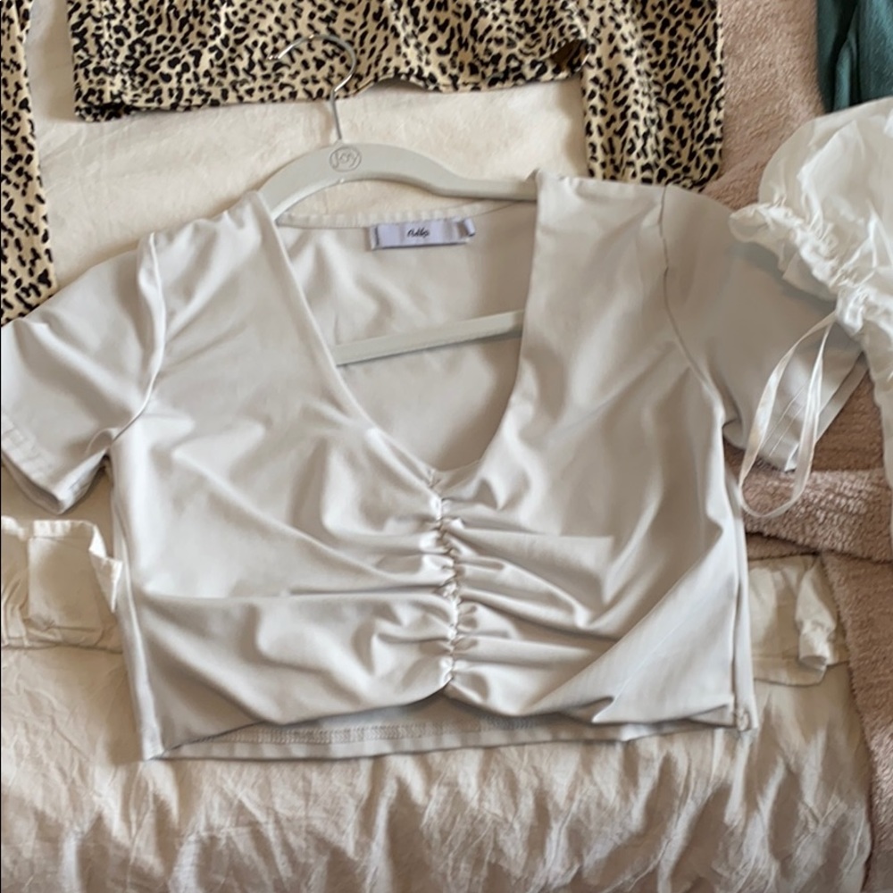 Adika White crop top